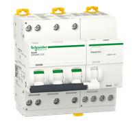 disjoncteur différentiel - idd40k - 3p+n - 25a - courbe c - 30 ma - type ac - 4.5 ka - schneider electric a9dk1725