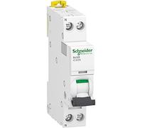 Schneider Electric A9P44620 Interrupteur magnéto-thermique, IC40N 1P+N B 20A 60, blanc, 85 mm, hauteur, 18 mm, largeur, 74 mm profondeur