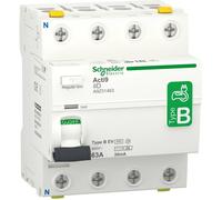 Schneider Electric A9Z51463 Interrupteur différentiel à courant résiduel pour station de charge électrique B 63 A 0.03 A