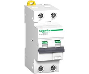 Schneider Electric Acti9 IC60 RCBO 2P 10A 30mA Disjoncteur Différentiel - A9D17210