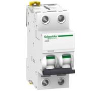 Schneider Electric Disjoncteur Acti9 iC60N A9F75263 – 2P 63A Courbe D 400Vca 6kA/10kA