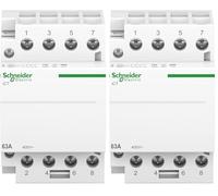 Schneider Electric - Acti9, iCT contacteur 63A 4NO 220...240VCA 50Hz - A9C20864 (Lot de 2)