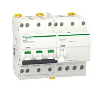 Schneider Electric - Acti9 iDD40N - disjoncteur différentiel tête de group - 3P+N C 32A 10kA 300mA AC - A9DV7732