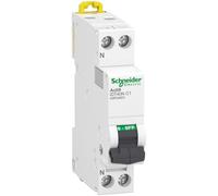 Schneider Electric - Acti9 iDT40N - disjoncteur modulaire - 1P+N C 1A 6000A/10kA - A9P24601