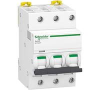Schneider Electric – disjoncteur modulaire Acti9 iDT40T 3P 10A courbe D 4500A/6kA A9P32310