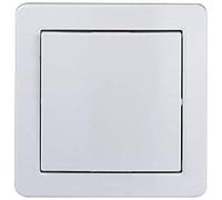 Schneider Electric ALB62420P Obturateur avec Cadre Saillie Polaire, Blanc