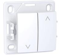 Schneider Electric - Alréa, Poussoir volets roulants, blanc polaire - ALB61199P