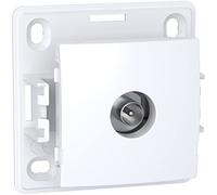 Schneider Electric - Alréa, Prise TV simple mâle blindée, 1 sortie, blanc polaire - ALB61311P