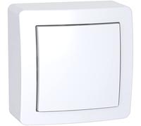 Schneider Electric – Interrupteur va-et-vient Alréa ALB62051P, cadre saillie blanc polaire 10A