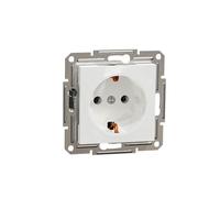 Schneider Electric Asfora EPH2970121D Prise SCHUKO 16 A avec contact de protection, bornes enfichables, prise encastrée, blanc