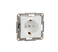 Schneider Electric Asfora EPH2970221D Prise Schuko, encastrée, protection anti-contact, fixation à griffes et à vis, 2 pôles + E, 16 A, blanc, numéro d'article : EPH2970221D