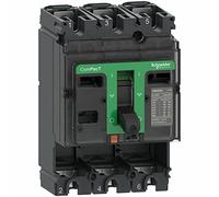 Schneider Electric Bloc de coupe NSX250F 36kA DC 3P 250A Bouton-poussoir Vert Normalement ouvert 3 voies Montage panneau Manuel 1 unité