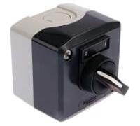Schneider Electric Boîtier avec sélecteur XALD134 1S (OFF-ON) gris foncé/gris clair 1 x 90°