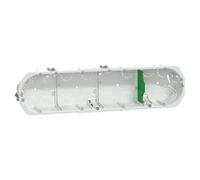 Schneider Electric - Boîte d'encastrement Multifix - 4 postes 71 mm - Diam. 67 mm - Prof. 40 mm