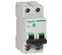 Schneider Electric C60N 2P 2A Disjoncteur 10kA - M9F11202