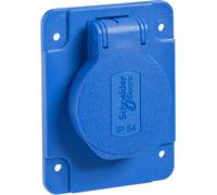 Schneider Electric complet Prise 2P+T avec clapet bleu PKS61B 1 pc(s)