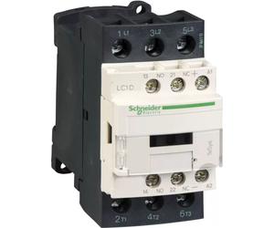 Schneider Electric Contacteur de puissance LC1D 3p, +1S+1Ö, 11 kW, 25 A, 400 V AC3, bobine 12 V DC LC1D25JD