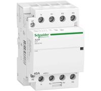 Schneider Electric Contacteur d'installation iCT, 40A, 3P+N, 4 contacts à ouverture, 220/240V 50Hz A9C22740