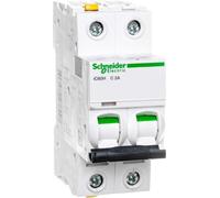 Schneider Electric Disjoncteur de protection de circuit 2 A 2 pôles C (A9F07202)