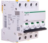 Schneider Electric Disjoncteur de protection de circuit iC60N, 3P+N, 16A, caractéristique C A9F04716