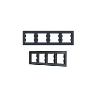 Schneider Electric Eph5800471 Cadre 4 éléments, Anthracite