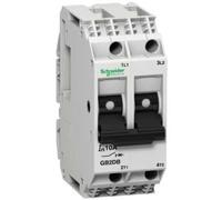 Disjoncteur Schneider Electric TeSys pour circuits de GB2-CD, 6 A, 2 pôles, 2 voies GB2DB12