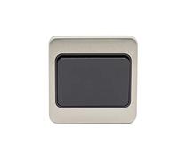 Schneider Electric GGBL1012WBSS Lisse Interrupteur à bascule simple 2 voies 10 AX Inox Intérieur Noir