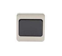 Schneider Electric GGBL1014WBSS Lisse Interrupteur intermédiaire 1 poste 10 AX Inox Intérieur Noir