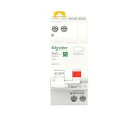 Schneider Electric Interrupteur différentiel FI/LS Resi9 R9D01616 1P+N 16 A B 30 mA Type A 6 kA Gris