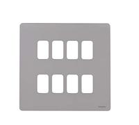 Schneider Electric GUGS08GPN Système de grille sans vis 8 vitesses Nickel nacré