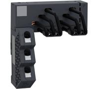 Schneider Electric GV2G2LA Système de rails triphasés, 63A, 2 points de sortie, alimentation gauche, distance de 45 mm Système de