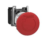 Schneider Electric - Harmony XB4 - bouton arrêt urgence - Ø40 - pousser tourner - rouge - 1O - vis - XB4BS8442