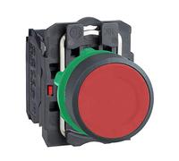 Schneider Electric - Harmony XB5 - bouton poussoir à impulsion - Ø22 - rouge - 1O - vis étrier - XB5AA42