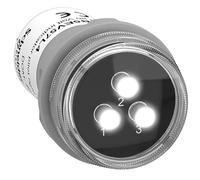 Schneider Electric Voyant de présence Harmony XB5 LED blanc 3 phases 400VAC XB5EV57L4