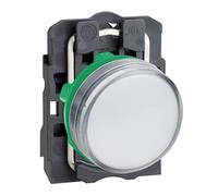 Schneider Electric Voyant lumineux LED Harmony XB5 XB5AVB1 Ø22 24V Blanc vis étrier