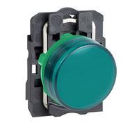 Schneider Electric - Harmony XB5 - voyant lumineux DEL - Ø22 - vert - 24V - vis étrier - XB5AVB3