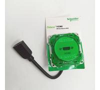 Prise HDMI - Schneider Electric - Odace - Blanc - Intérieur - Prêt à poser