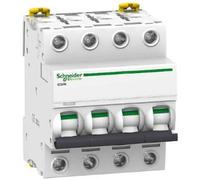 disjoncteur schneider ic60h - 4 pôles - 40 ampères - courbe c - schneider electric a9f87440