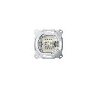 Schneider Electric Interrupteur double pour escalier Merten 10A 250V IP20 (MTN3126-0000), Bouton + interrupteur