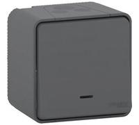 Schneider Electric – Interrupteur va-et-vient MUR35024 Mureva lumineux 250 V Gris