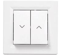 Schneider Electric - Interrupteur va et vient pour volet roulant Asfora - Schneider blanc G