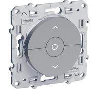 Interrupteur volets roulants Odace aluminium 230 V