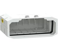 Schneider Electric ITSC400GS42COE Terminaison finale, I-Line Track 250 et 400A, côté gauche, IP42 Connecteur d'extrémité blanc