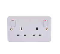 Schneider Electric Lisse GGBL3030 Lot de 5 convertisseurs de prise simple vers double Blanc 13 A