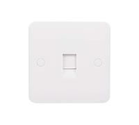 Schneider Electric Lisse Single Rj12 Prise de téléphone/données, Blanc