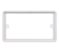Schneider Electric Lisse White Moulded GGBLSPC2S Cadre de prise double, entretoise, blanc