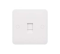 Schneider Electric Lisse White moulé - Prise de données simple, CAT5E, RJ45, GGBL7071C5S, blanc