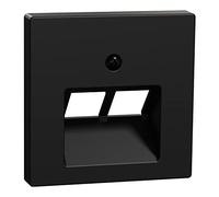 Schneider Electric Merten MEG4522-0403 Plaque centrale à 2 voies pour utilisation UAE Système M Noir mat