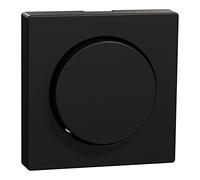 Schneider Electric Merten MEG5250-0403 System M Plaque centrale avec bouton rotatif Noir mat