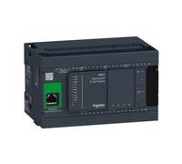 Commande API Schneider Electric, Modicon M241, 24 E/S, Ethernet, 2x Modbus, 24 VCC, transistor source, bornes à vis TM241CE24T